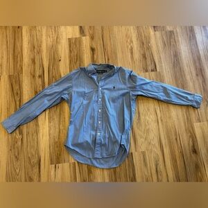 Ralph Lauren Blue and White Striped Shirt